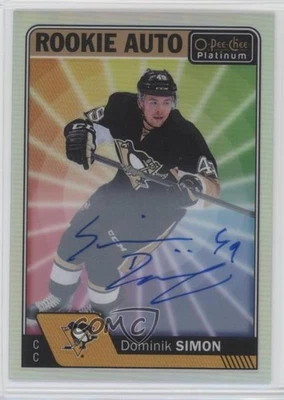 2016 O-Pee-Chee Platinum Rookie Rainbow Color Wheel Dominik Simon #R-DS Auto RC - Image 1 of 2