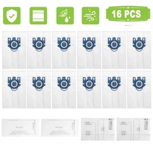 16X Vacuum Cleaner Dust Bags Set for Miele FJM/GN Type S2 S5 S8 C1 C2 C3 Series - Picture 1 of 6
