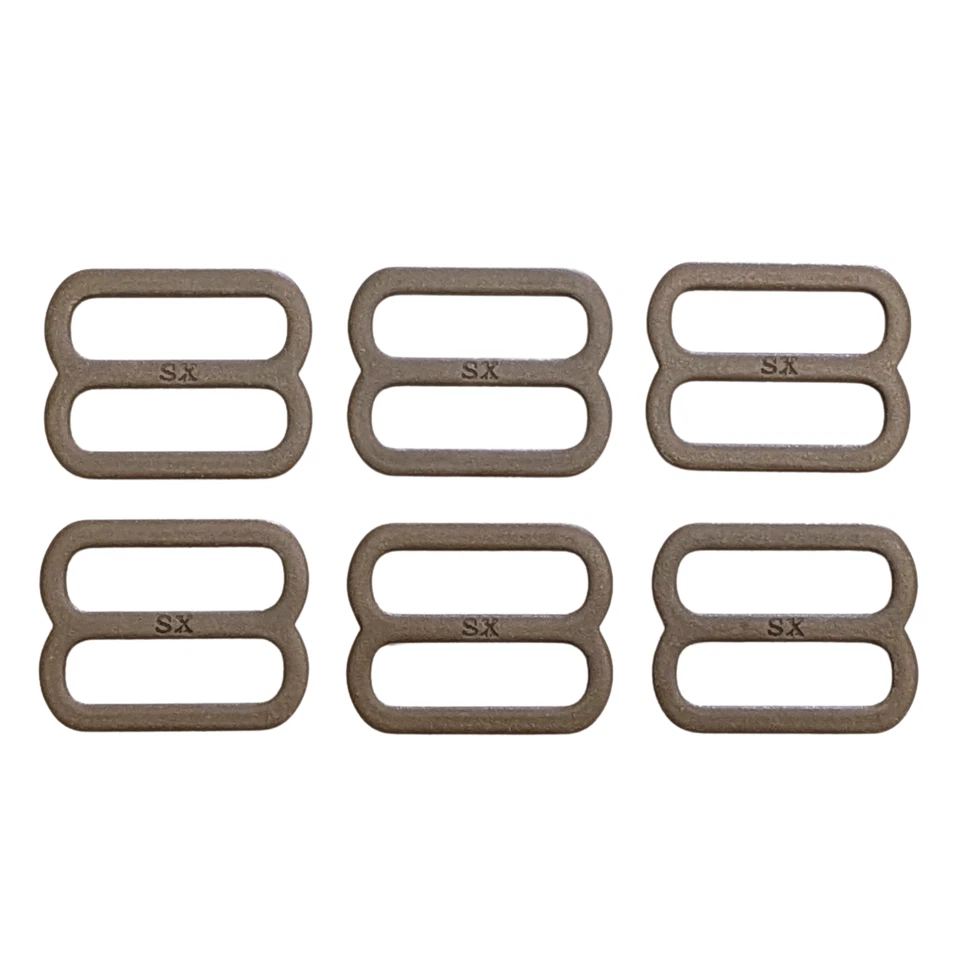 6 Mil-Spec Metal 1" Sling Strap Buckle Webbing Triglide Slide Adjuster Fastener - Image 1 of 1