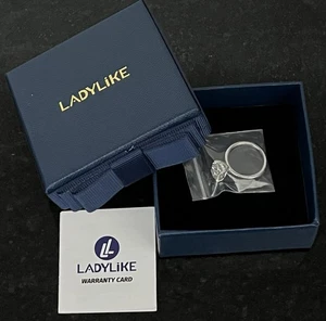 925 Sterling Silber Ring 3 Karat. Moissanit. 6,5sz. Versprechen/ Ehering. - Bild 1 von 3