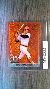 CARL YASTRZEMSKI 2025 LEAF 15 #90B26 '90 LEAF ORANGE SHIMMER 4/4 - Bild 1 von 2