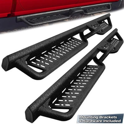 For 04-25 Nissan Titan Crew Cab 6" Side Step Running Boards Drop Nerf Bar BLK Foto 1 de 4