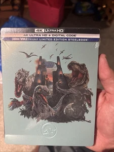 Jurassic World Trilogy (4K UHD, 2025 Steelbook) UHD Discs Are From 2018 Release - Imagen 1 de 4