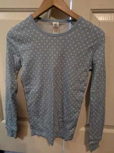 NEW Mini Boden Blue White Polka Dots Pajamas Long Johns 14 years - Picture 1 of 3