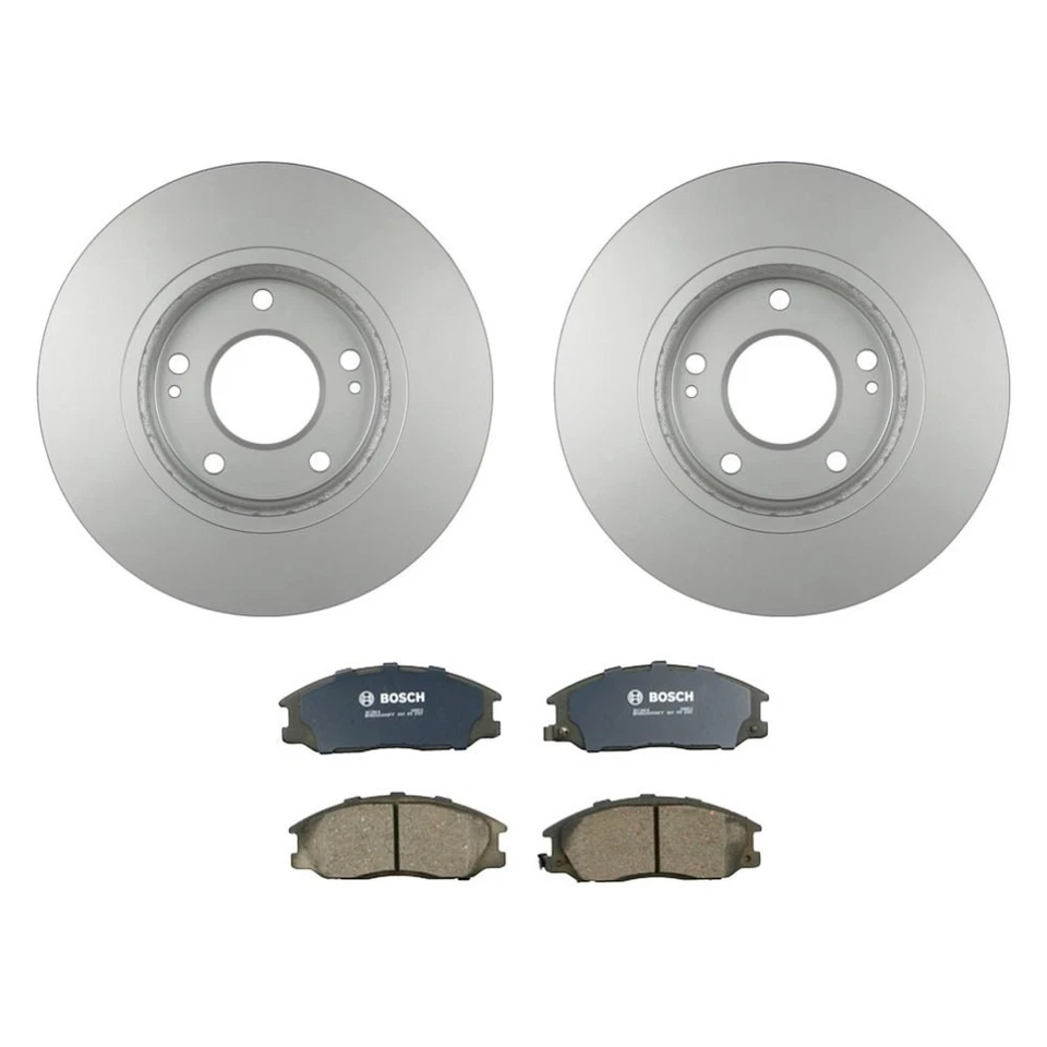 For Hyundai Santa Fe 01-06 QuietCast Premium Front Brake Kit w Ceramic Pads Foto 1 de 4