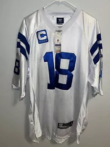 Peyton Manning Indianapolis Colts Reebok Trikot Authentic Genäht Neu Etikett Größe 56 - Bild 1 von 6