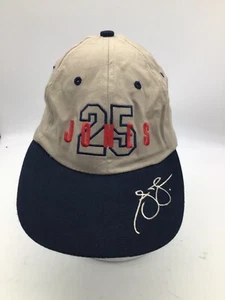 Berretto da baseball Andruw Jones #25 Atlanta Braves beige/blu cotone regolabile H10 - Foto 1 di 6
