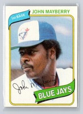 1980 Topps #643 John Mayberry Baseball Card Toronto Blue Jays