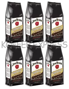 Café molido con sabor a bourbon vainilla bourbon Jim Beam Bourbon, 6 bolsas/12 oz cada una - Imagen 1 de 5