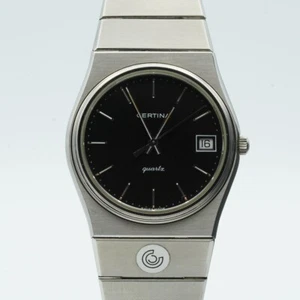 Certina Vintage Quartz Men's Watch 36MM Steel with Band NOS Condition - Picture 1 of 10