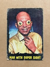 The Outer Limits (TV) Vintage 1964 Bubbles Inc. (Topps) #16 b "Man Super Sight"