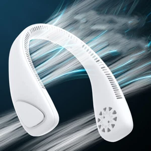 2000mAh Neck Fan Portable Cooler USB Rechargeable Air Cooling Neckband - Picture 1 of 4