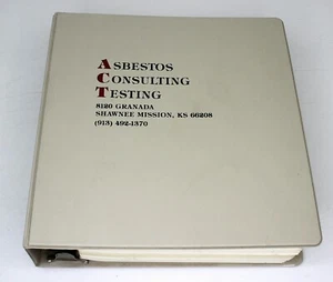 Vintage Asbestos Certification Training ACT Manuals 1987 Asbestos Consulting - Picture 1 of 8