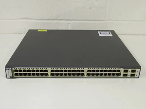 CISCO WS-C3750G-48PS-E. 90 DNI GWARANCJI. DARMOWA WYSYŁKA UK - Zdjęcie 1 z 2