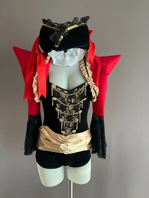 Sexy Lacy Lady Of The Sea Pirate Costume Retail $100 - Image 1 of 4