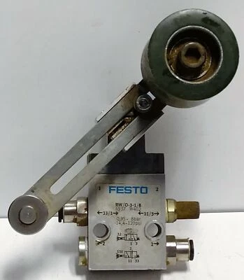 Festo Electric RW/O-3-1/8 Pneumatic Swivel Lever Valve - Image 1 of 3
