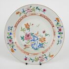 Antique Chinese Famille Rose Porcelain Flower Plate QING QIANLONG 18th Century