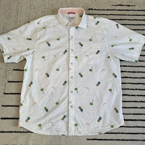 Tommy Bahama Herren Nova Wave Flamingo Ananas Palmen Knopf Shirt Gr. Large - Bild 1 von 8