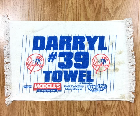 New York Yankees DARRYL STRAWBERRY #39 Rally Promo Towel Yankee Stadium Cover