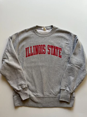 Champion Illinois State Redbirds Sweatshirt Mens Medium Gray Reverse Weave NCAA Cover