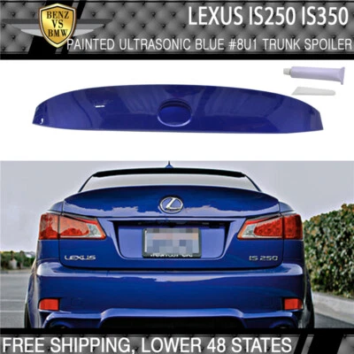 Fit 06-13 Lexus WD Style ABS Trunk Spoiler Painted Ultrasonic Blue Mica # 8U1 Foto 1 de 4