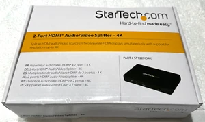 StarTech.Com 2-Port HDMI Audio - Video Splitter 4K (ST122HD4K) - Picture 1 of 5