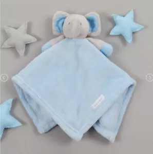 Baby Boys Blue Elephant Comforter Blanket Gift Soft Touch Quality New Born Gift - Picture 1 of 4