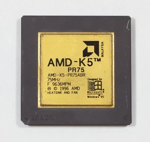 Socket 7 CPU - AMD K5 PR75 - AMD-K5-PR75ABR - 75MHz - TESTED - Picture 1 of 2