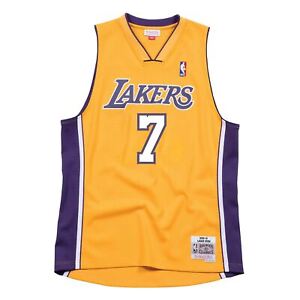 Mens Mitchell & Ness NBA Swingman Jersey Los Angeles Lakers 2009 Lamar Odom