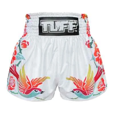 TUFF Muay Thai Shorts Retro Boxing Shorts MMA Kickboxing Workout Shorts M16 - Image 1 of 2