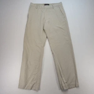 Banana Republic Pants Mens 32x32 Beige Linen Blend Relaxed Straight Preppy - Picture 1 of 10