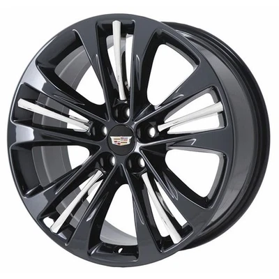 20 英寸凯迪拉克 CT6 PVD 黑色 Chrome-C 轮圈工厂原始设备制造商 4764 2013-2020 — 第 1/2 张图片