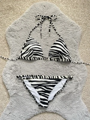 Dolce & Gabbana Zebra Print Bikini Size Large Women’s - Image 1 of 4