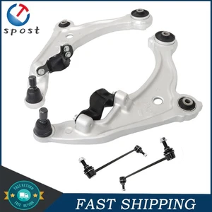 Fit For Nissan Maxima 2009-2014 Front Lower Control Arm + Sway Bar Link 4Pcs - Picture 1 of 9