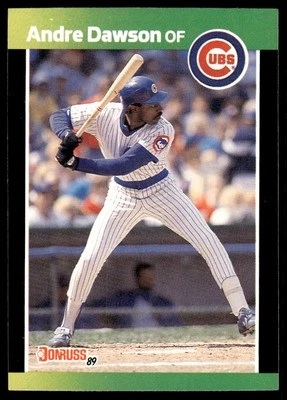 1989 Donruss Baseball's Best #4  Andre Dawson   Chicago Cubs - Image 1 of 2
