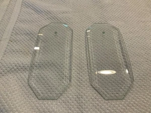 2 paneles de repuesto de araña de vidrio octágono Starburst curvos biselados transparentes - Imagen 1 de 10