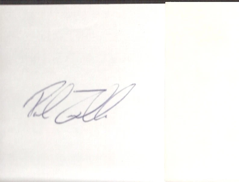 Paul Zuvella Atlanta Braves Pitcher Autographed 3x5 Index Card Yankees Indians - Image 1 of 1