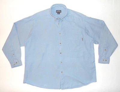 WOOLRICH - Mens Vintage Chambray Casual Shirt XXL 2XL Baggy Oversized Loose Fit - Image 1 of 4