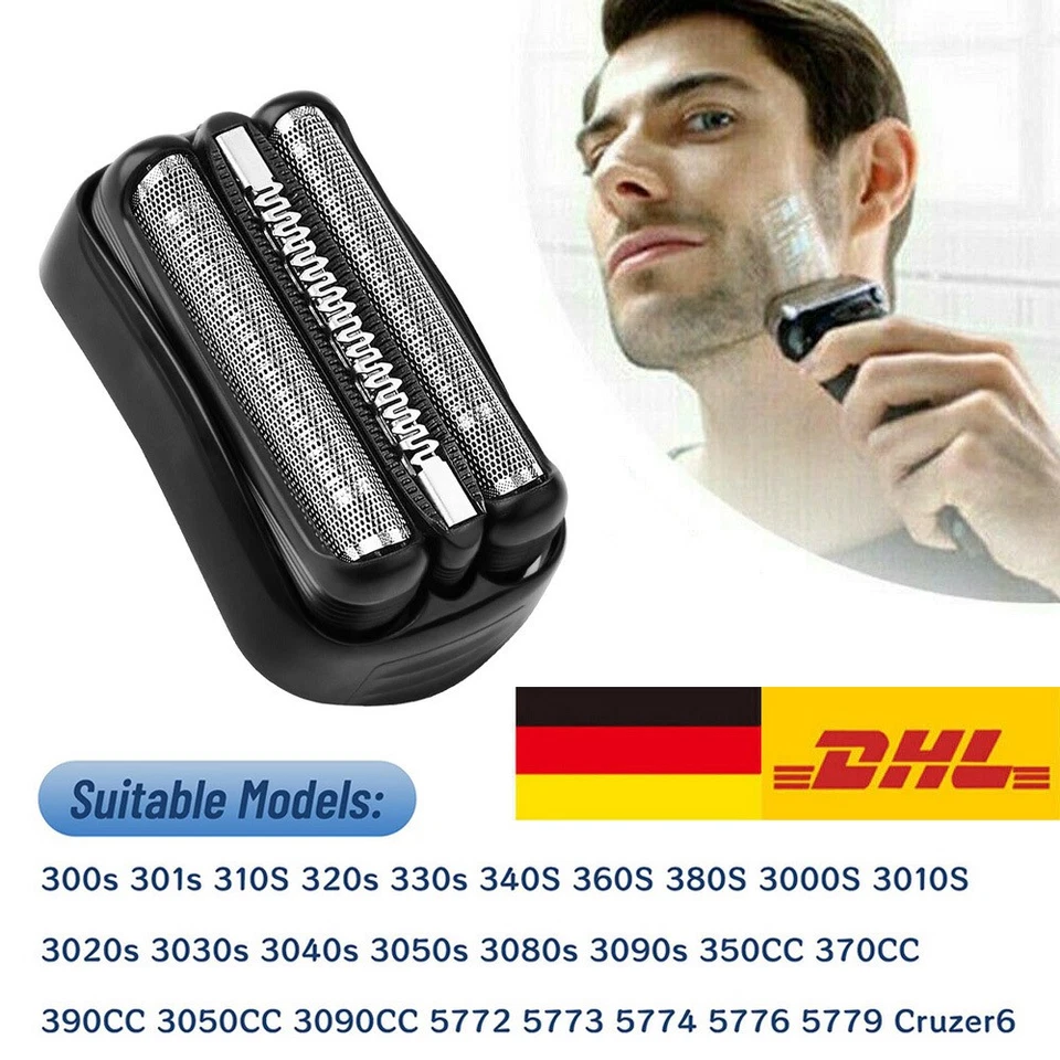 MARKENLOS Für Braun Series 3 21B 32S 32B Scherblatt Rasierer Kassette Scherkopf Ersatzteil