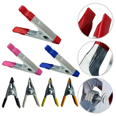 Secure Your Supports with 5cm Metal Spring Clamps Woodworking Essential - Image 1 of 4