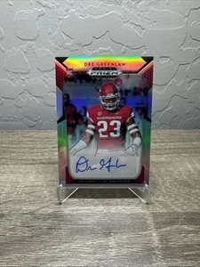 Panini Prizm Draft Dre Greenlaw Silver Rookie RC Auto 2019 #221 Arkansas - Foto 1 di 1