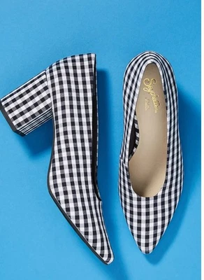 Tacones en bloque con estampado de guinga de ensayo Seychelles talla 8 Foto 1 de 4