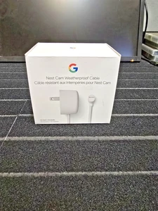 NEU Google Nest Kamera GA02278-US wetterfestes Stromkabel 10 m/32,8 Fuß weiß - Bild 1 von 6