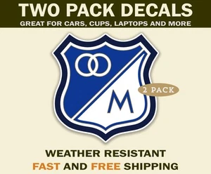 Calcomanías adhesivas Millonarios FC - Pegatinas de fútbol profesional colombiano - Imagen 1 de 4