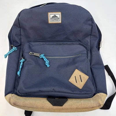 Mochila clásica Steve Madden de nailon liso para hombre talla única azul marino tostado a rayas Foto 1 de 4