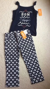 NWT Gymboree Parisian Afternoon Outfit Bon Voyage Cruise Blue Gem Sequin Girls 6 - Picture 1 of 5