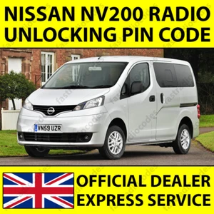 ✅NISSAN NV200 CAR RADIO NAVIGATION UNLOCKING PIN CODE DECODE FAST & RELIABLE✅ - Picture 1 of 5