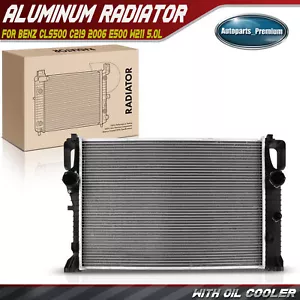 Radiator w/ Oil Cooler for Mercedes-Benz CLS500 C219 2006 E500 W211 03-06 5.0L - Picture 1 of 8
