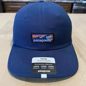 Patagonia Boardshort Label Trad Cap - New With Tags - Stone Blue - Spring 2022 - Picture 1 of 14