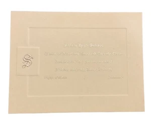 1923 Salem OR High School Commencement Announcement June 15 Card 2 Envelopes A1 - Picture 1 of 4